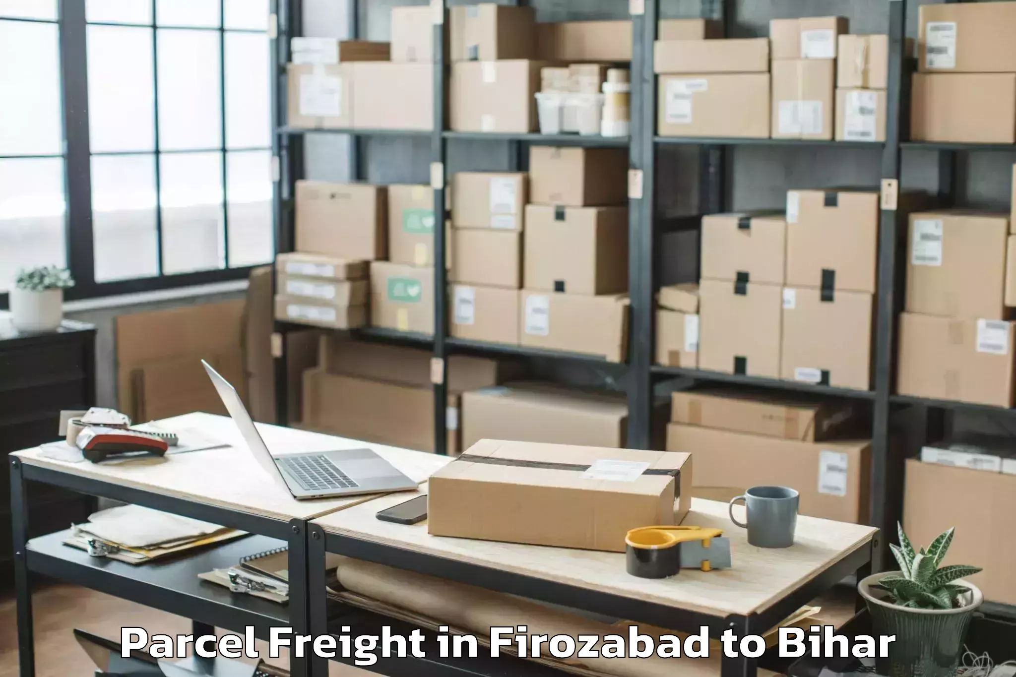 Easy Firozabad to Lauriya Nandangarh Parcel Freight Booking